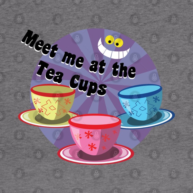 Meet me at the Teacups by WereAllMadBoutique